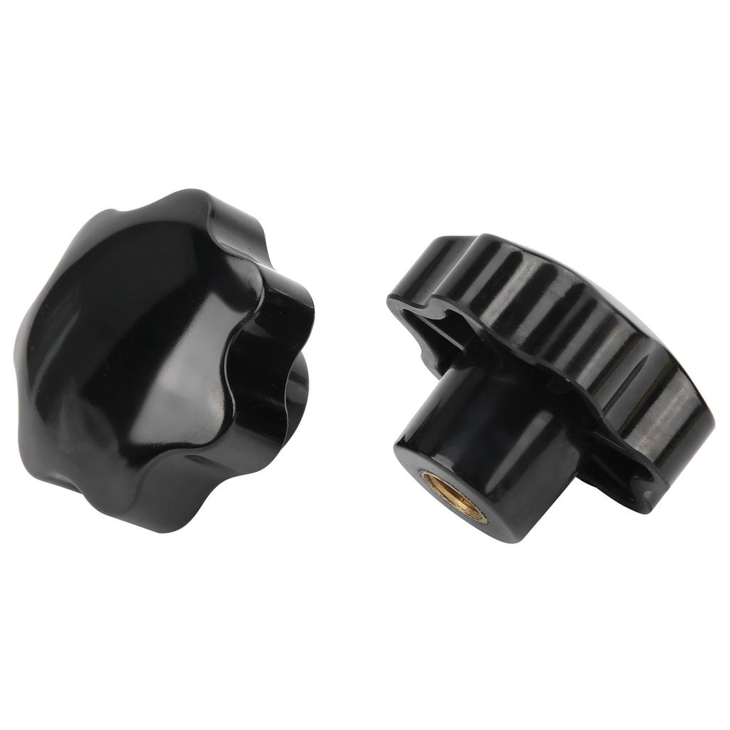 2 Stück Innengewinde Klemmknopf Industriemaschine 7-Sternförmige Kopfmuttern M16 x 80