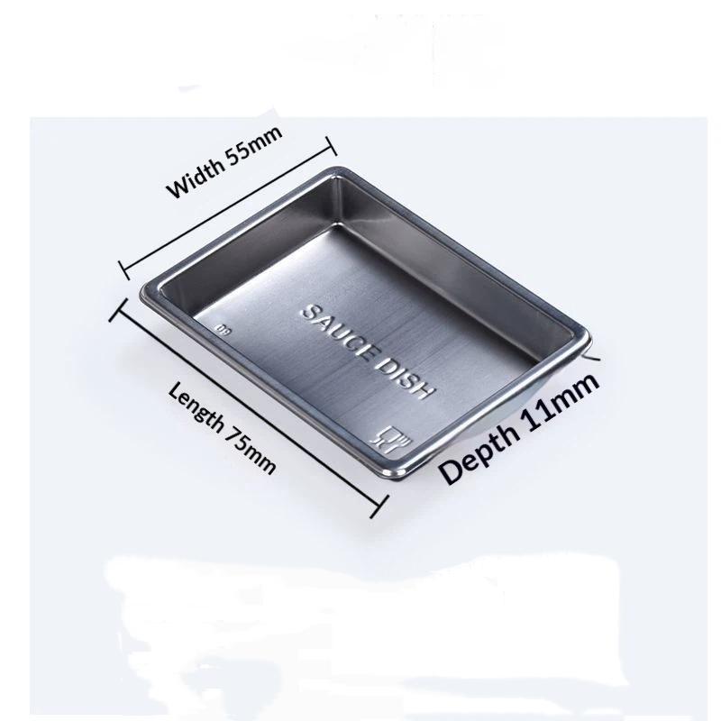 100Pcs Disposable Sauce Dish Sushi Seasoning Tray Plastic Mustard Bowl Dipping Plate Vinegar Container Serving Trays For Home