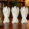 Office Table Decor 3D Printed Angel Figurine Statue, Vintage Desk Ornament with Flowing Robe & Desktop Wing, Matte Finish Art Sculpture for