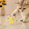 Soft Lightweight Cat Kicker Toys Mesh Tube Toy, Butterfly Shape Interactive Chew Toy with Bells Indoor Exercise And Plush Balls, Flexible for