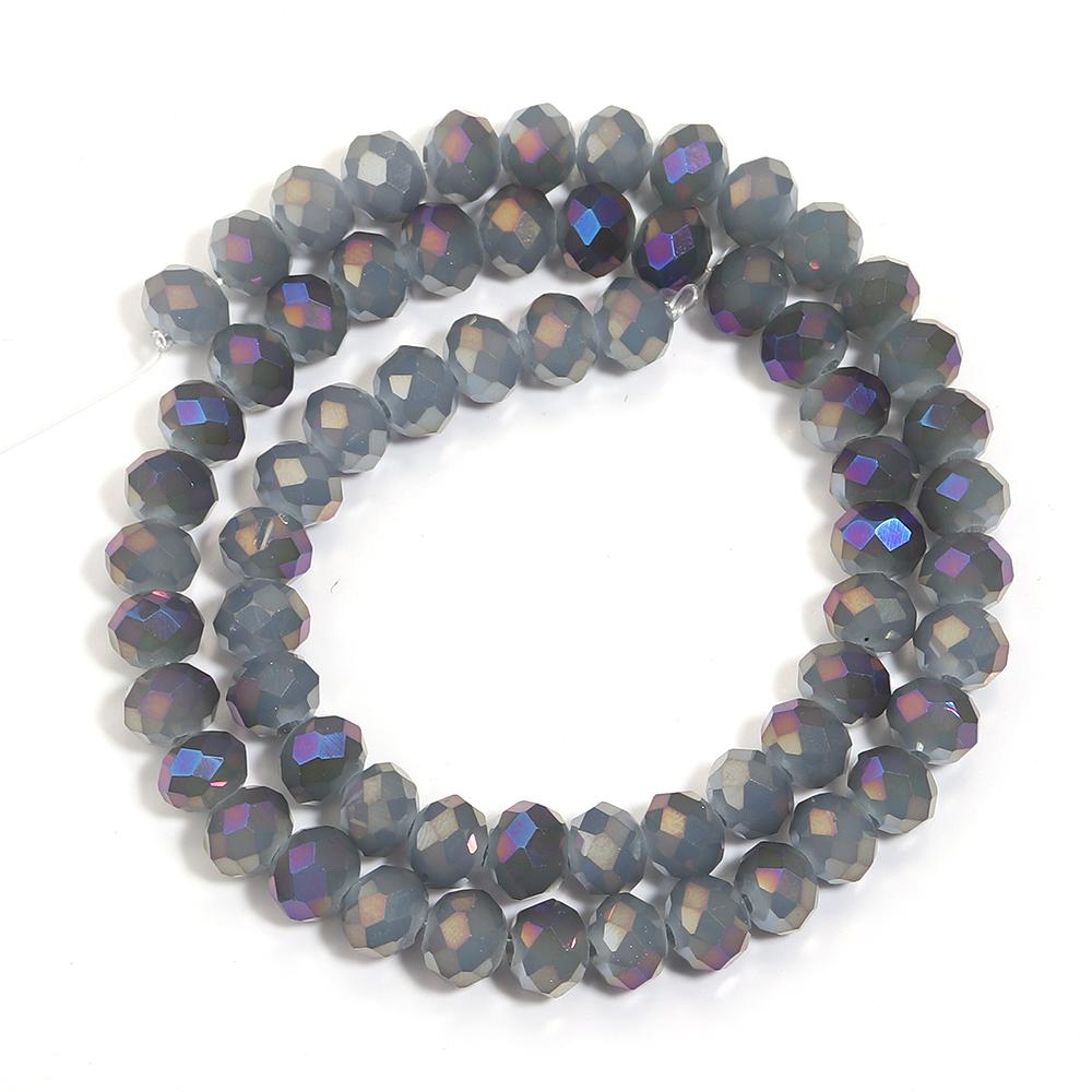 4 6 8mm Facettierte Kristallperlen Lila Tschechisches Glas Lose Spacer Perlen Für Schmuckherstellung DIY Bastelarbeiten Armbänder Halskette Zubehör