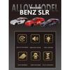 Modellino Auto in Lega Mercedes-Benz SLR 1/24 Suono e Luci Pull Back Giocattolo per Bambini Collezionabili Regalo di Compleanno