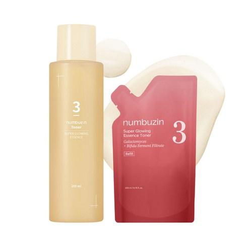 numbuzin No.3 Super Glowing Essence Toner Special Set (200ml + 200ml Refill)