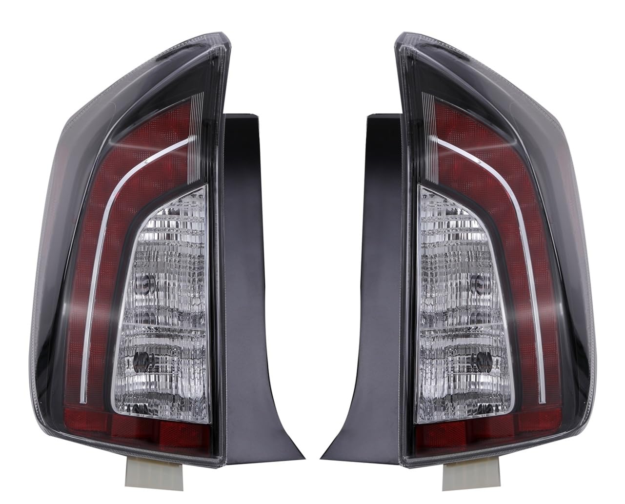 

Задние фонари и указатели поворота Prius 30-й серии левый и правый поздние США подходят и поздние североамериканские запчасти послепродажного обслуживания фонари, сигналы, (Внутренний черный, Набор)