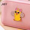 Smooth Edge Pin Enamel Technology Brooch, Cartoon Anime Cheerleading Duck Shape Pin, Small Vibrant Color Brooch Sturdy for School Uniforms Bags Daily