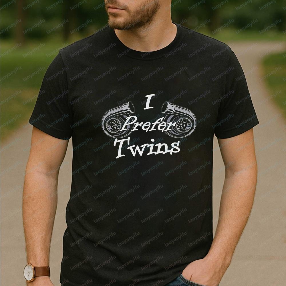 I Prefer The Twin Turbo Design This Is A Casual TShirt Suitable For Both Unisex And Unisex With Printed Pattern