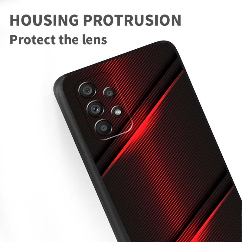 Art colored luminous pattern Case For Samsung A41 A35 A34 A33 A32 A25 A24 A23 A21s A06 A05 A04 A03 Note 10 20 Ultra 5G Black