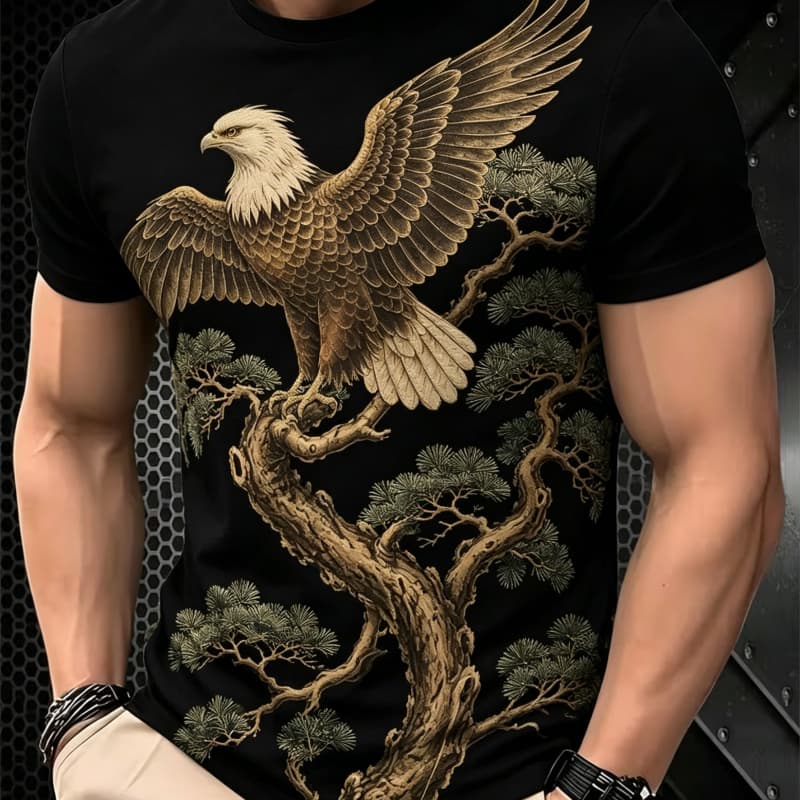 

Round neck short-sleeved T-shirt top, comfortable and breathable fabric, casual and sports style XL