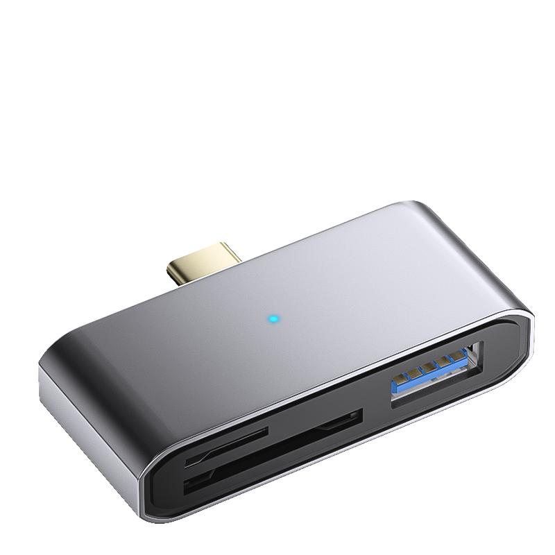 High Quality Sd Card Reader Tf Card Reader Otg Card Reader Memory Card Reader Card Reader Usb Type-c To SD TF USB Three-in-one