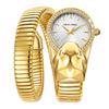 Orologio da Donna Marenkeller 2025 al Quarzo con Design a Serpente, Set di Diamanti e Placcatura IP.