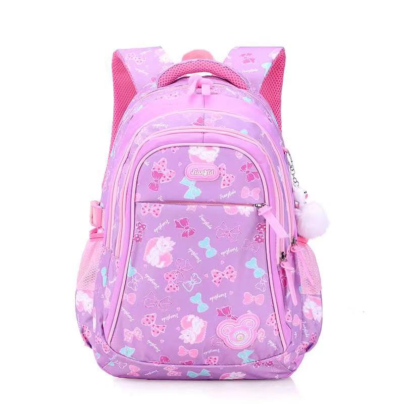 Korean Style Water-Repellent Backpack: Load-Reducing, Spine-Protecting for Third Grade Kids
