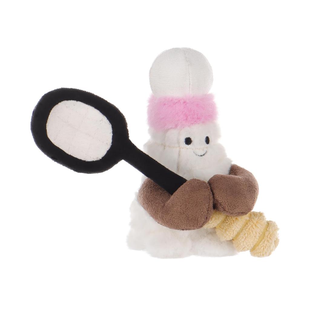 Apricot Lamb Happy Badminton Plüschtier für Kinder, Weich und Niedlich, Flauschiges Happy Badminton Spielzeug für Mädchen und Jungen, 11cm