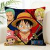 One Piece Pillow Cover Anime Fan Favorite Character Print Decorative Pillowcase for Bedroom Living Room and Anime Enthusiasts