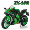 1:9 ZX-10R GSX-1000R Motorkerékpár Játék Modellek Ötvözet Présöntött Hang Fény Lengéscsillapítás Első Kerék Kormányozható Dísz Motorkerékpárok