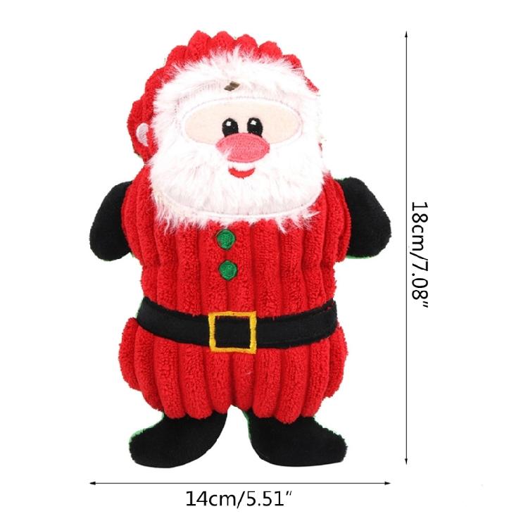 Dog Training Toy Squeak Christmas Gift for Medium Dogs Soft Plush Chew Toys