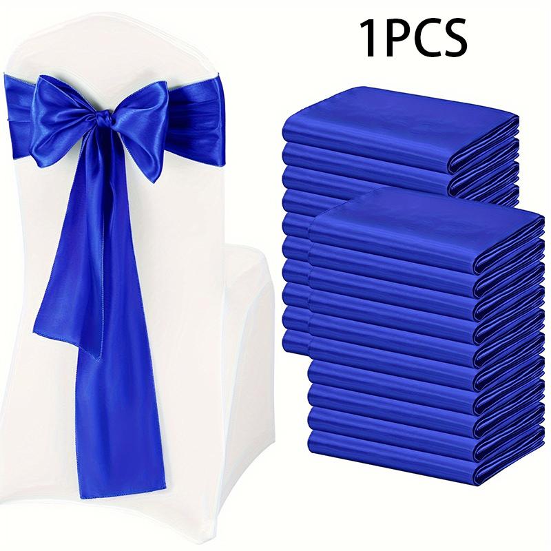 Satin Chair Sashes Wedding Chair Bow Knot Ribbon Tie For Wedding banquet ThanksgivingParty HotelBirthdayBanquet Chair Decoration