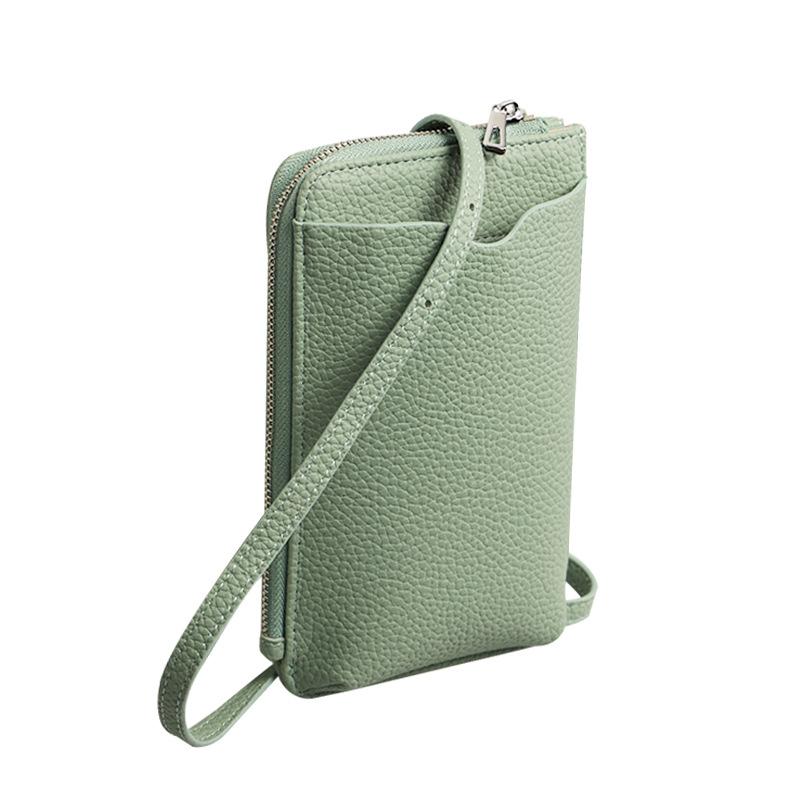 

Женская сумка для мобильного телефона через плечо, модный дизайн, держатель для удостоверения личности, кошельки, женская сумка через плечо зелёный