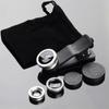 Universal Clip On Phone Lens 3 In 1 Camera Lens Kit Macro Wide Angle Fish Eye