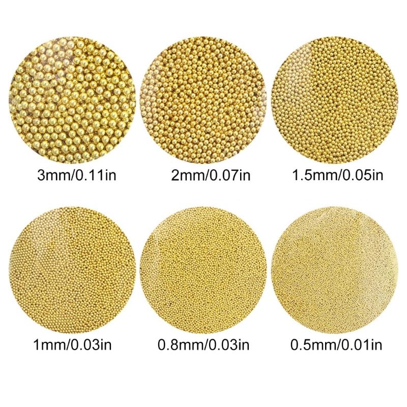 Nail Embellishment Collection Metal Beads Caviar Nail Charms Crafts Decorations Accessories For Creative Nail Crafts