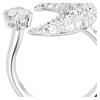 Swarovski Open Design Crystal Ring Men and Women Same Style Couple Model Silver 5677138