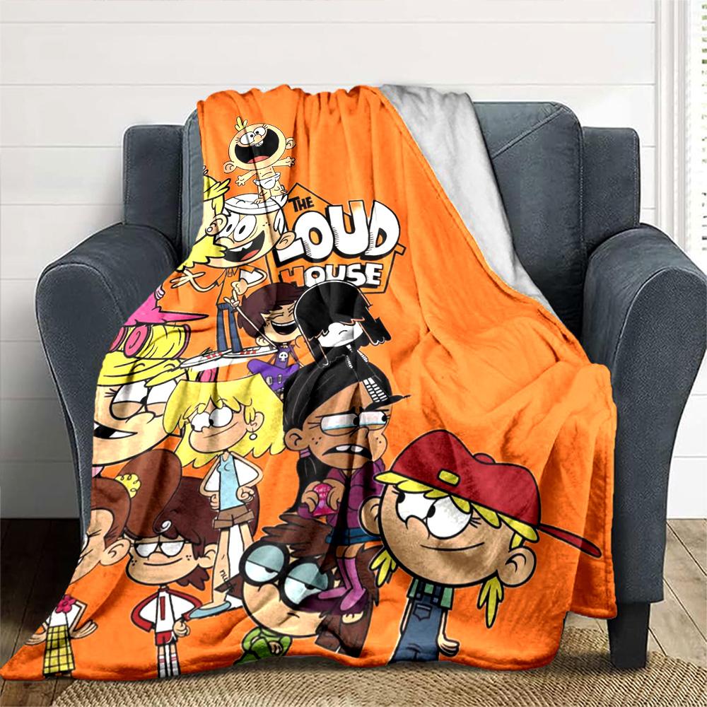 The Loud House Print Flannel Blanket High Quality Warm Comfortable Cover for All Seasons Perfect for Gifts Home Decor