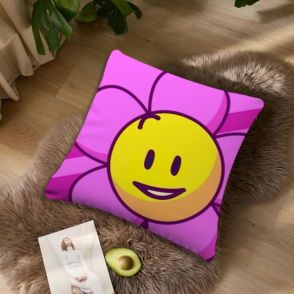 

Game BBfdi BBattle For Dream Island Pillow Case Living Room Accent Couch Back Support Square Lounge Restful Nap Companion  40X40cm