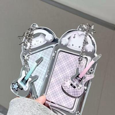 Borsa Portafototessere Kawaii da 3 Pollici Ciondolo Cornice per Foto Espositore per Foto Portacarte Portachiavi da Studente per Borsa