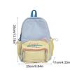 Multiple Pockets Student School Bag Color Matching Large Capacity Daypack  Women