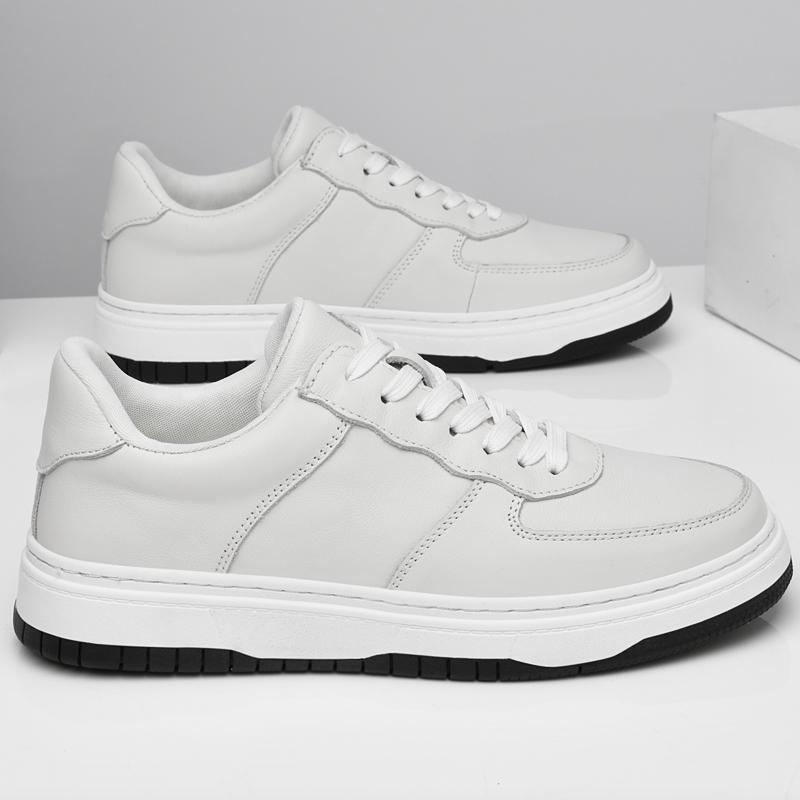 Fashion Genuine Leather Men's Vulcanize Shoes New Arrival Skateboard Footwear New Trendy Versatile Sneakers Outdoor Casual Sports Shoes