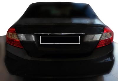 Superposición sobre el número (acero inoxidable) Para Honda Civic sedán IX 2011-2016