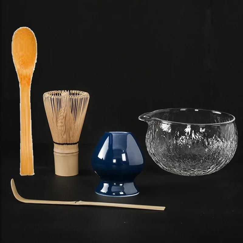 Handmade Matcha Whisk Set Accs Matcha Whisk Holder Matcha Bowl for Kitchen