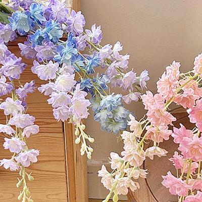 Elegantes Mittelstück Rittersporn Künstliche Blume Hyazinthe Violett Dekoration