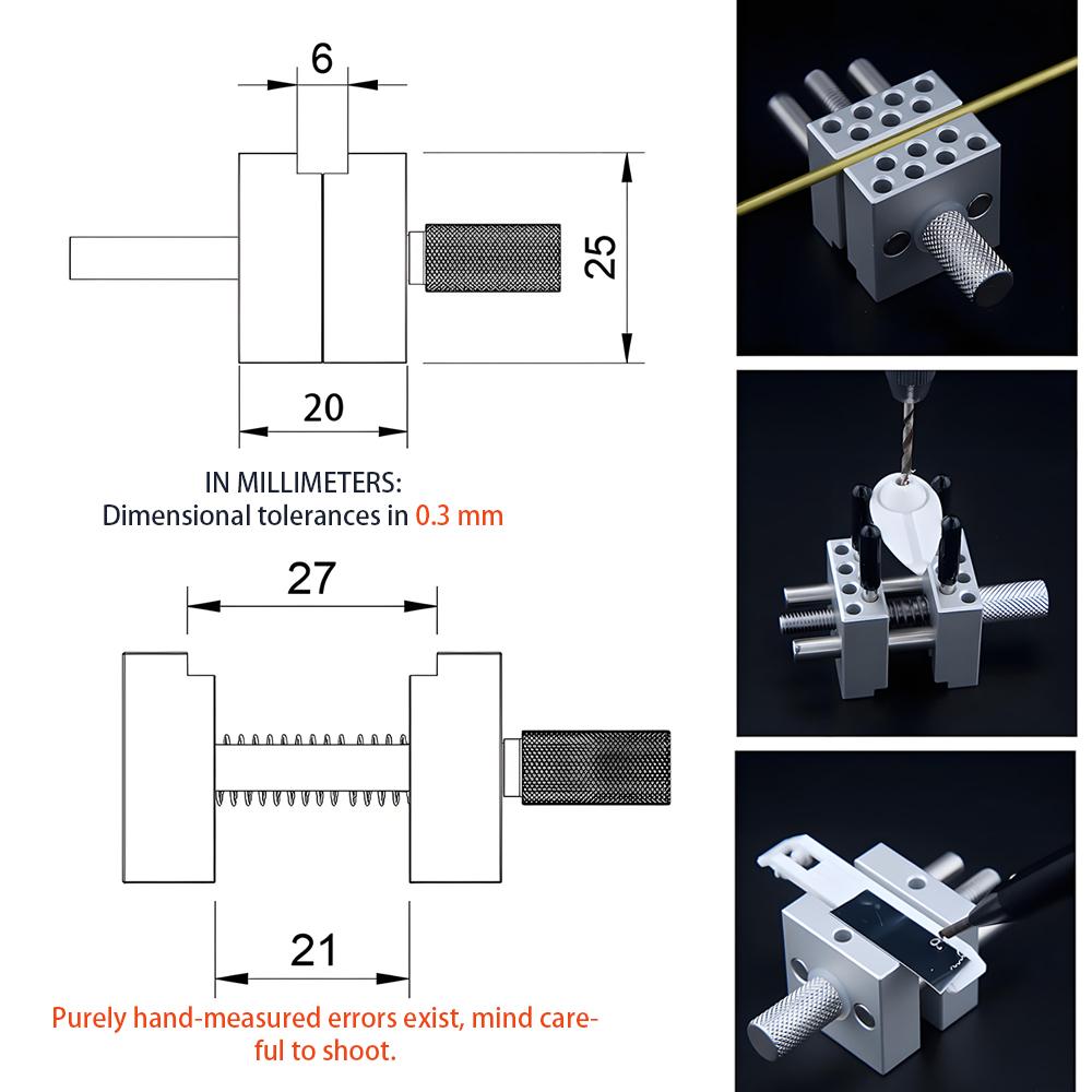 Mini Portable Workbench Vice Hand Vise Handheld Jig Metal Precision Bench Vise Military Model Coloring Sanding Remodeling Tool
