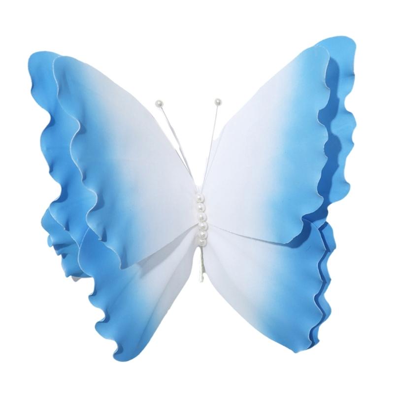 Lebendige Farbfalter Partyraum Dekoration 50cm Großes 3D-Schmetterlingsornament für Hochzeit und Event Wandkunst