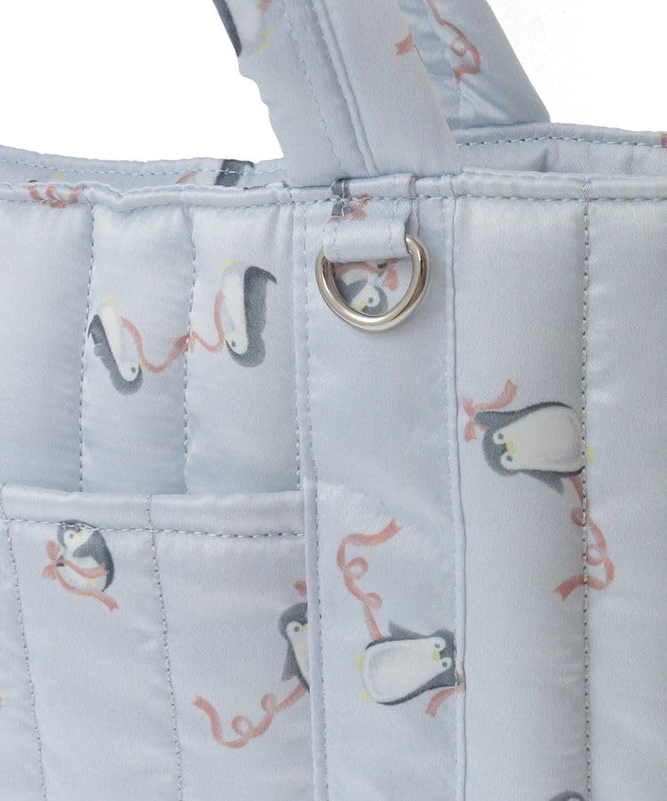 Maison de FLEUR Penguin Quilted Shoulder Bag, Light Blue, F, Shoulder Bag, 08000626400
