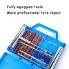 11 pcs/Box Auto Tire Repair Set Puncture Repair Tool Car Van Motorcycle Bike Emergency Duty Tubeless Tire Repair Kit Rivet Tools
