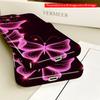 2DFlat Glowing Pink Butterflies with Sparkle Stars Design All inclusive film hard iPhone case, compatible with iPhone 18 Pro Max 17 16 15 14 13 12 11
