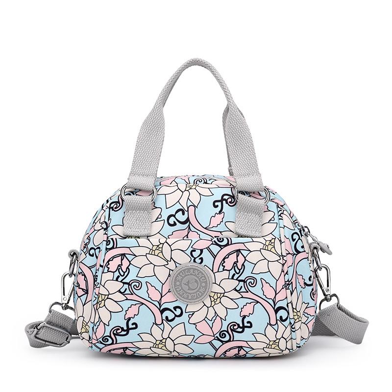 Autumn Print Nylon Women's Lightweight Korean Style Crossbody Handbag