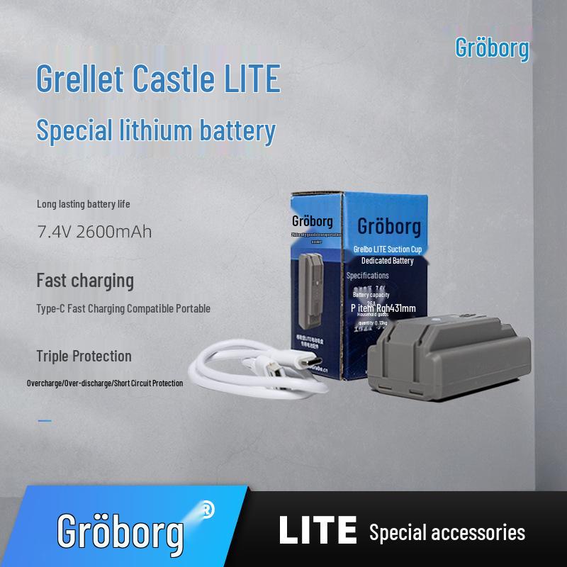GRABO Gelerbao LITE Electric Vacuum Suction Cup, 100KG Load Capacity, Auto Air Refill & Pressure Detection