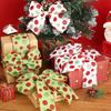 Holiday Gift Packaging Ribbon Xmas Glitter Wired Ribbons Christmas Multi Dots Ribbons