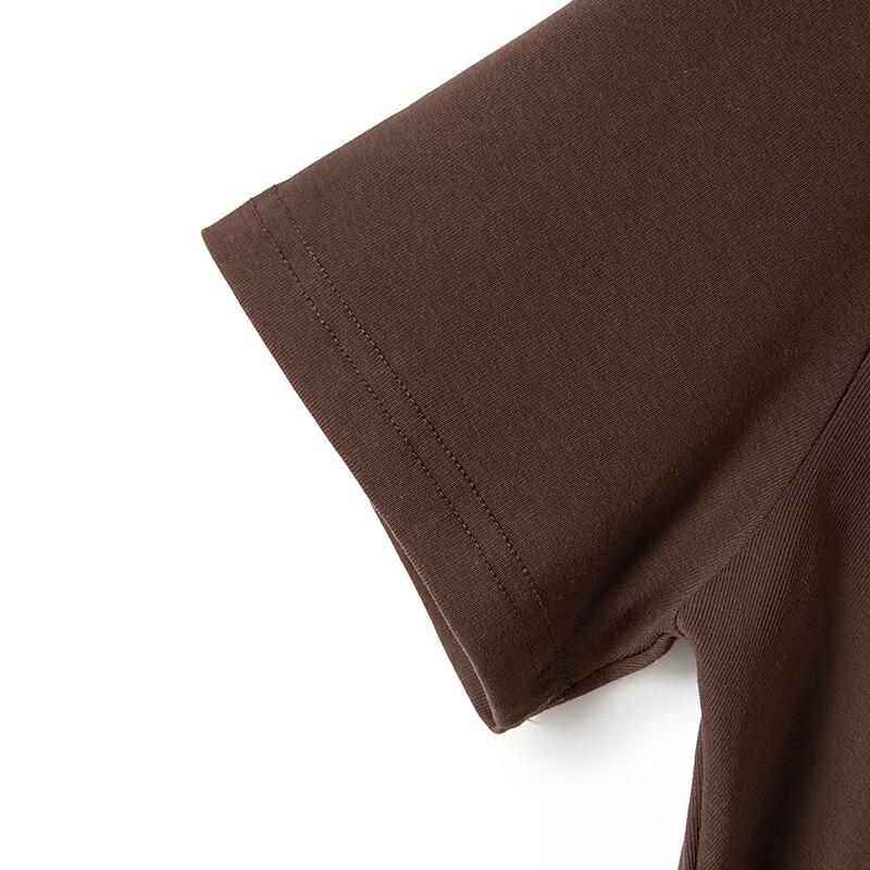 Women's Solid Mock Neck Short Sleeve T-Shirt