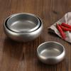 Vintage Korean Stainless Steel Rice Bowl Household Anti-scalding Rice Soup Breakfast Bowls Barbecue Restaurant Kitchen Tableware