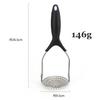 1pcs Stainless Steel Potato Masher Pumpkin Masher Kitchen Gadgets Baking Cooking Kitchen Utensils Folding Storage Silverware Tools