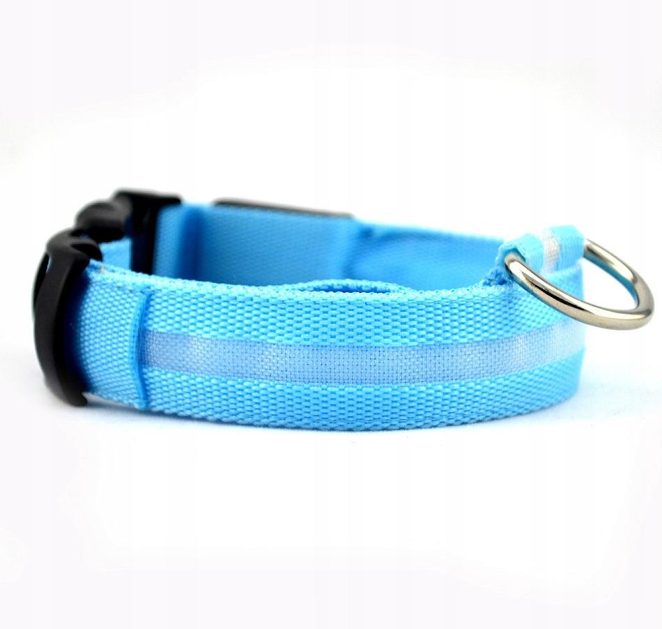 Led Waterproof Dog Collar With Usb Cable, Blue Xl 52-60Cm