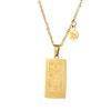 Twelve Constellations Tarot Card Stainless Steel Necklace with Fade-Resistant Pendant