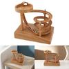 Rolling Ball Perpetual Motion Machine, Kinetic Art Perpetual Motion Machine Ornament, Dynamics Principle, Tabletop, Relaxing (Wood Grain)