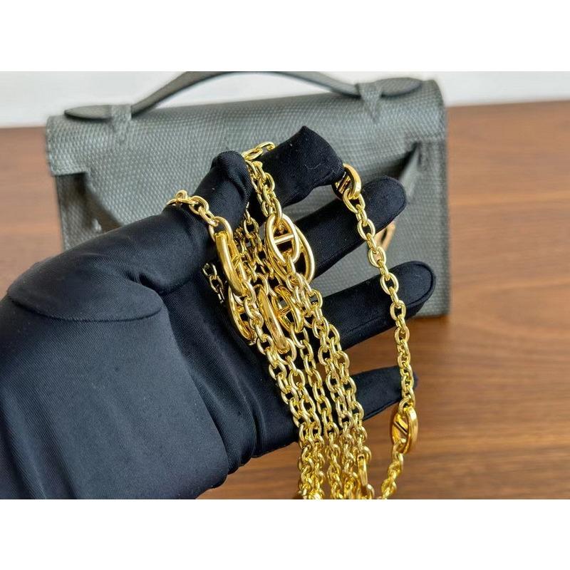 New Generation Lizard Pattern First Layer Cowhide Leather Bag Portable Shoulder Crossbody Small Square Bag Women's Bag