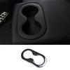 1PCS Titanium 2018- Black Rear Water Cup Panel Frame Trim For Cadillac XT4