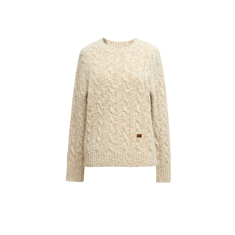 

Blacknini Yin WAF/ Рубашка с витым узором Немецкий машинный флис Витой топ Вязаный жилет Брюки Beige (100% cotton wool)(In stock) M