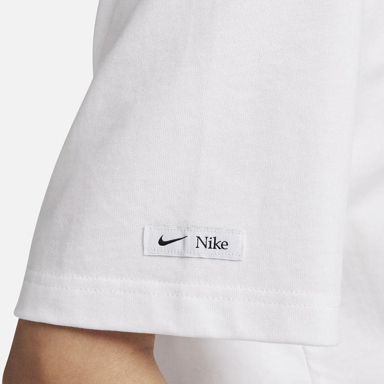 Nike Letter Breathable Number Logo Print Loose Round Neck Short Sleeve Drop Shoulder T-Shirt Women T-Shirt White FQ6601-100